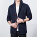 Fall Winter Mens Casual Sweater Coat Knitted Cardigan Large Lapel Long sleeves Tide Sweater