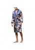 INCERUN Mens Satin Silk Pajamas Kimono Bathrobe Robe Dressing Gown Sleepwear Loungewear