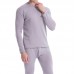 Mens Thermal Pajama Set Underwear Velvet Thick Warm Long Johns Sleepwear Set