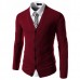 Autumn Winter Fashion Pure Color Knit Cardigan Casual Business Slim Fit V  neck Cardigan