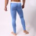 Mens Thermal Tights Elastic U Convex Pouch Sleepwear Fitness Long Johns