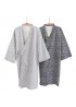 Mens Drawstring Japanese Style Kimono Cotton Breathable Sleepwear Robes