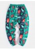 Mens Ugly Christmas Print Patchwork Casual Stylish Jogger Pants