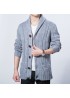 Fall Winter Mens Casual Sweater Coat Knitted Cardigan Large Lapel Long sleeves Tide Sweater