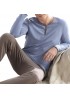 Mens Comfortable Casual Home Long Sleeve Sleeping Pajamas Suit