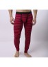 Mens Fall Winter Striped Thermal Pants Long Johns Pajamas